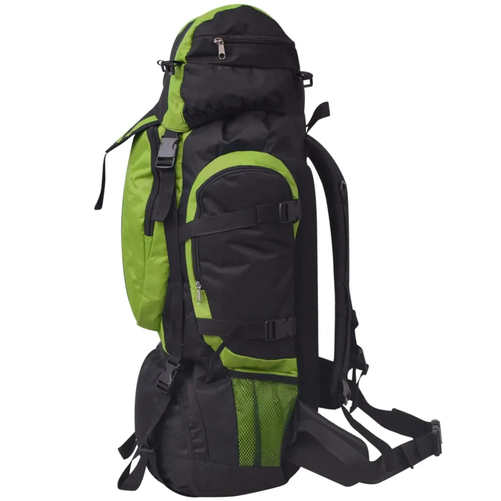Zaino da Escursioni XXL 75 L Nero e Verde 91104