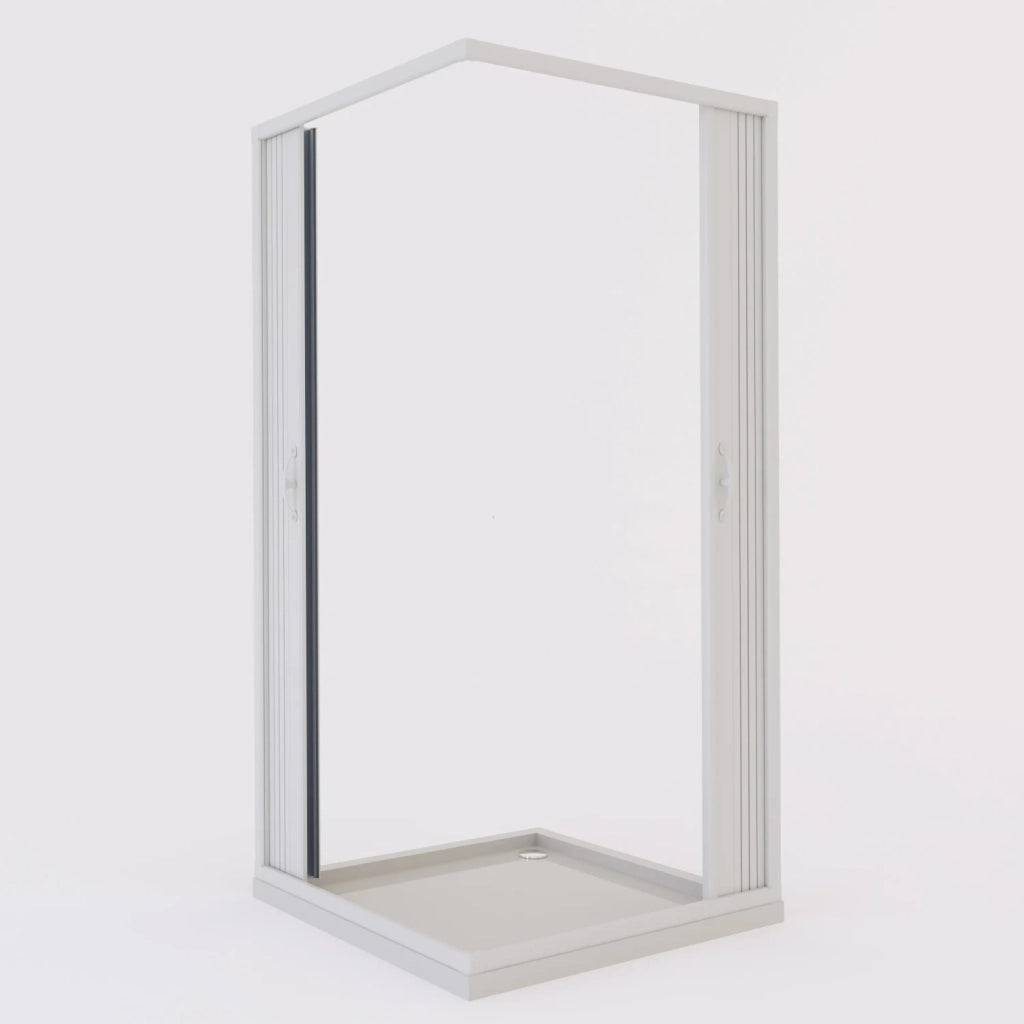 Box doccia a soffietto in PVC 70x100 cm H 185 mod. Aster con apertura centrale