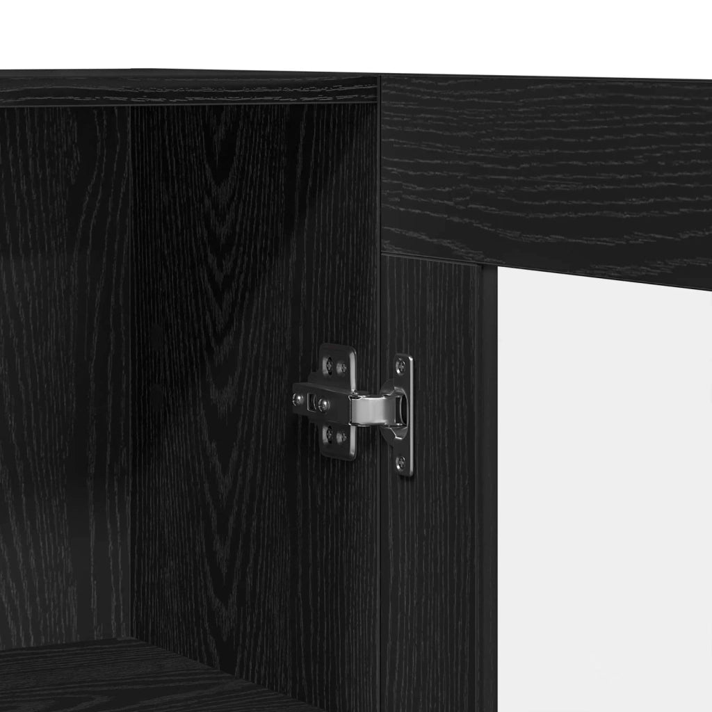Armadio per Libri Rovere Nero 82,5 x 30,5 x 150 cm 3329276