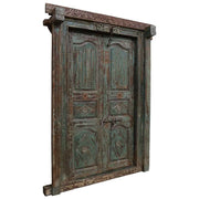 Porta in legno marrone 160x27x216h cm