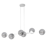 Lampada a sospensione MAGNUS 6xE14 grigio grafite Emibig