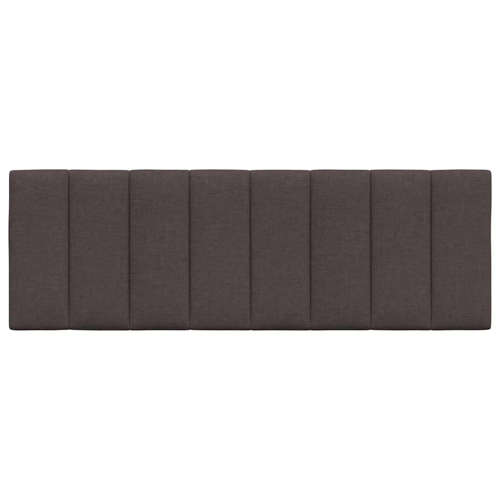 Cuscino Testiera Hanko Marrone Scuro 120 cm in Tessuto 4019159