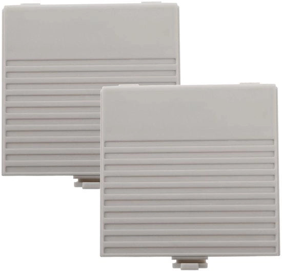 Batteria di ricambio per Game Boy - 2 pezzi - Resina dura - Grigio - Adatto per Nintendo Classic Game Boy - Coperture batterie