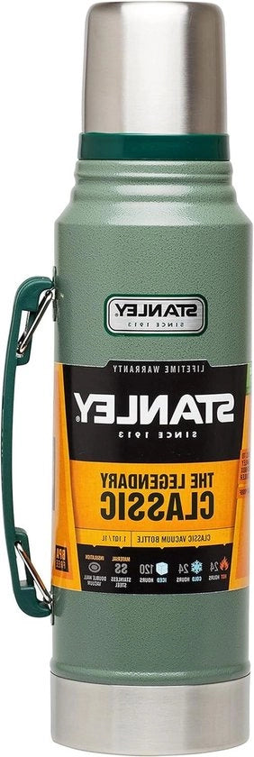 Termos 1L azzurro grigio - Mantiene Bevande Calde o Freddo per 24 Ore - Termos aghente rovente BPA- Libero - Resistente al Lavastoviglie