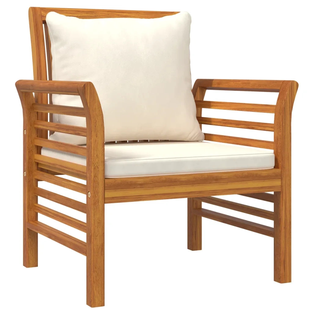 Set Salotto da Giardino 5 pz con Cuscini Legno Massello Acacia 3058097