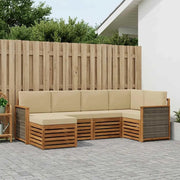 Set divano sezionale con cuscino 5 pcs Naturale 3384559