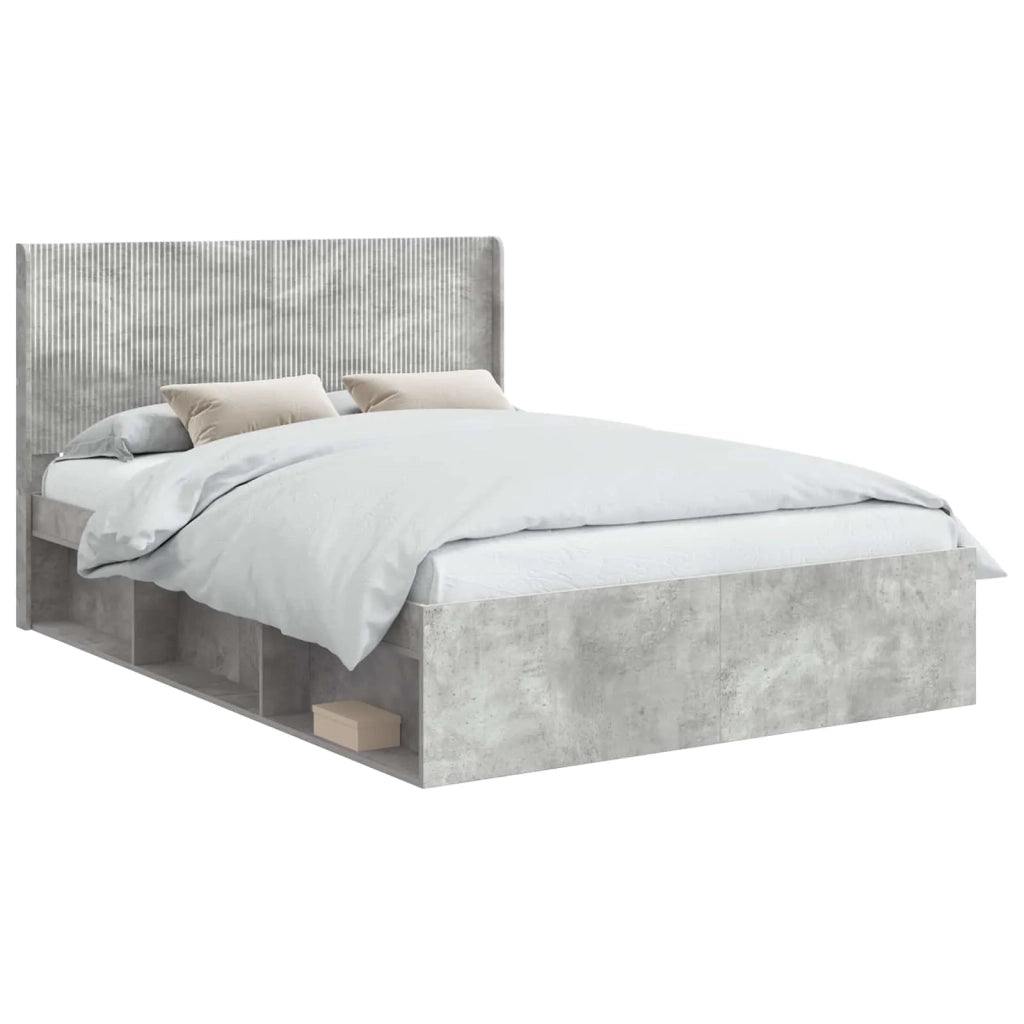 Letto da camera | Struttura del letto con stoccaggio e testata 3 pcs