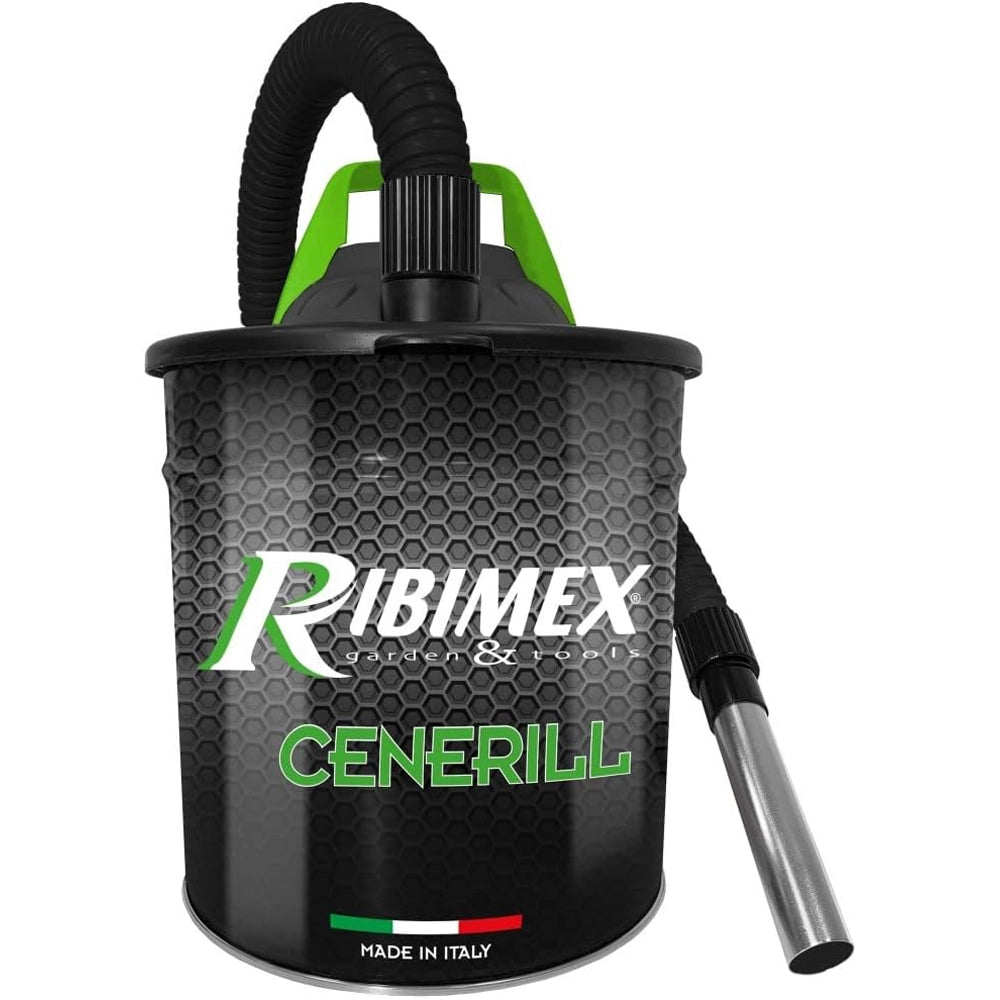 BIDONE SECCHIO ASPIRACENERE POLVERE ELETTRICO 18Lt 1000W RIBIMEX CENERILL PRCEN001