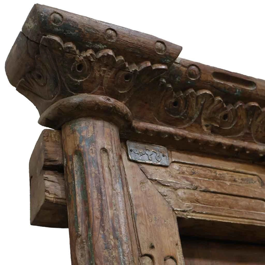 Porta in legno marrone 152x19x218h cm