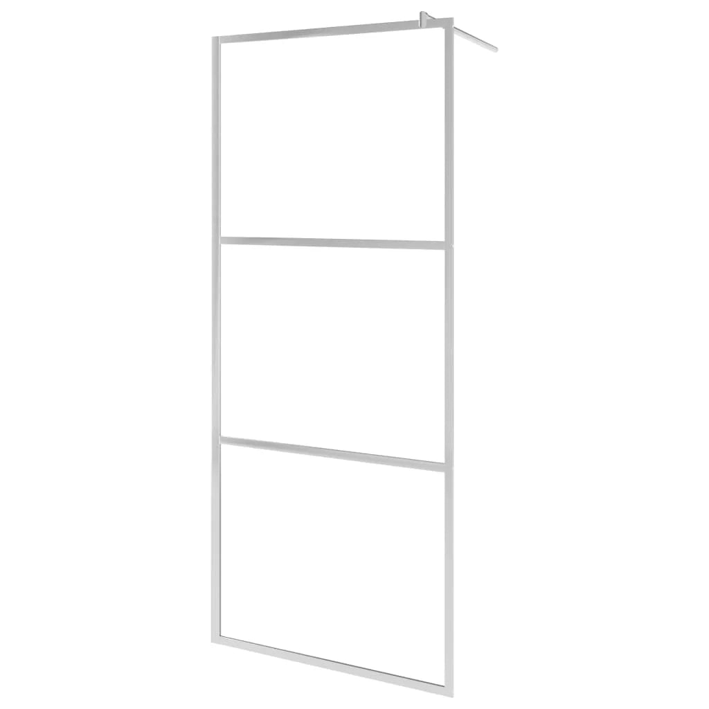 Box doccia walk-in box doccia parete divisoria per doccia bagno interni di casa vetro ESG 80x195 cm semi-satinato 02_0002117
