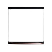 Lampada sospensione ovale Singapur LED 80W nera Maxlight