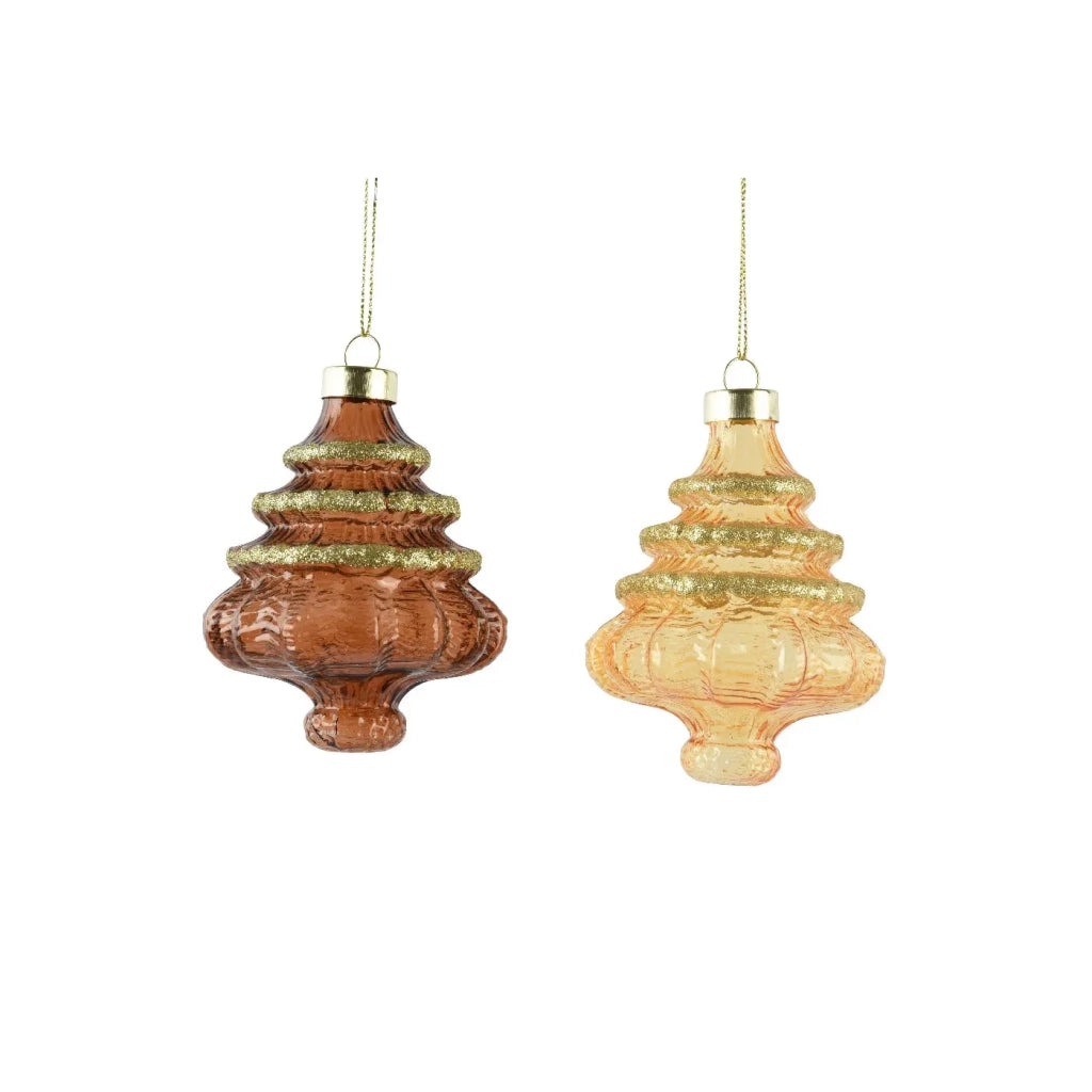 Ornamento Albero Vt trasparente ass d8,2cm H11,6