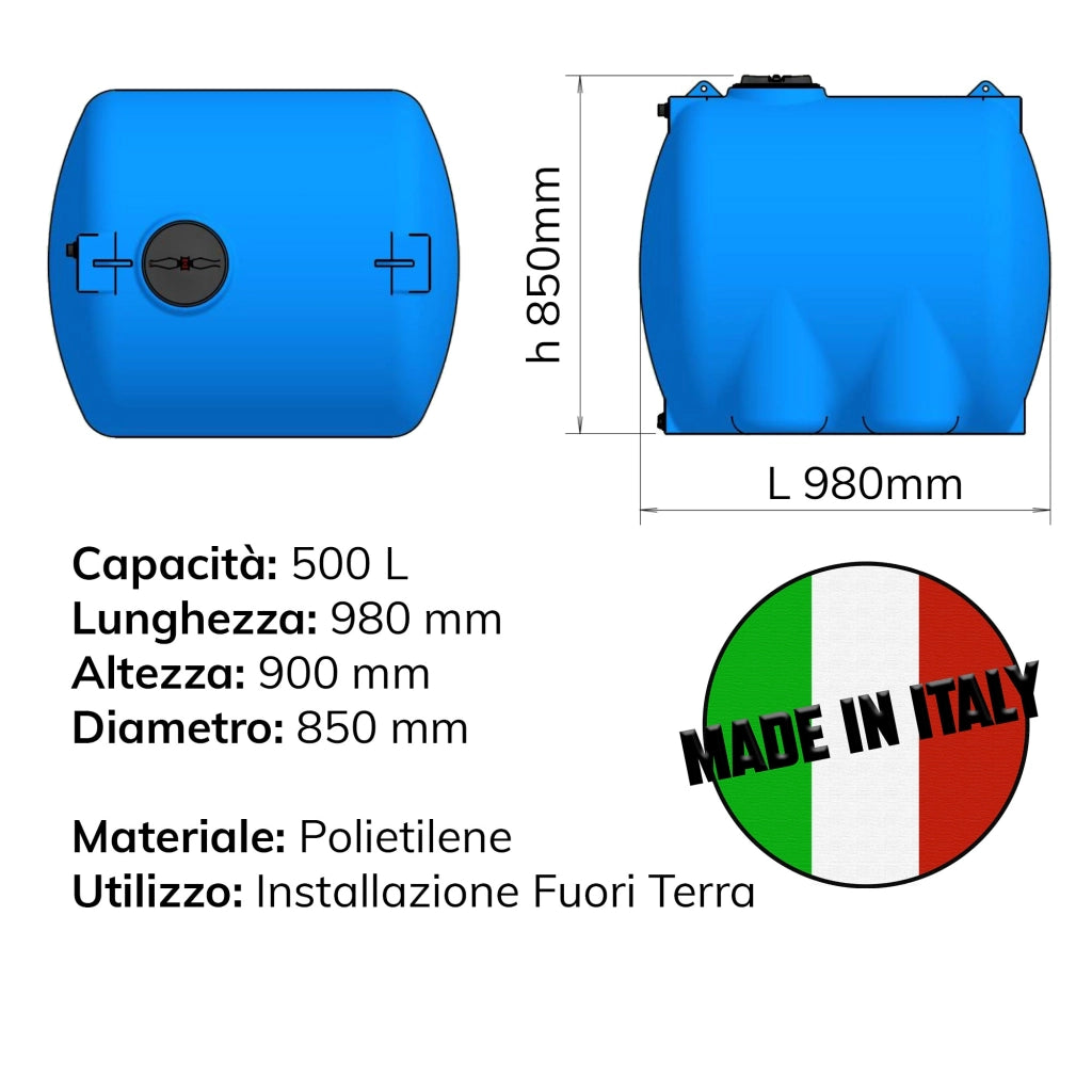 SERBATOIO CHL 300 LT