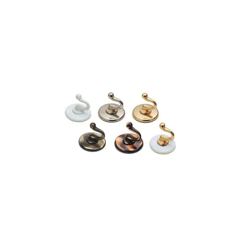 GANCIO MULTIUSO 'SMERALDO' Ø 30 mm - Ottone spazzolato - 20 pezzi