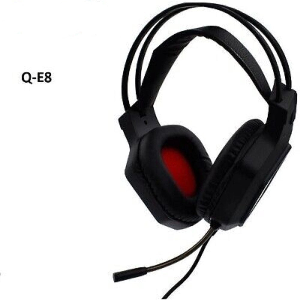 Trade Shop - Cuffie Gaming Da Gioco Stereo Bass Con Microfono Luci A Led Rgb Per Ps4 Pc Qe8 -