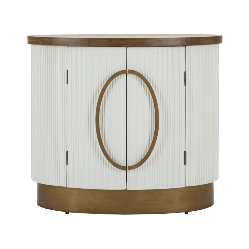 Credenza VKH28, Bianco, MDF, 79x48x67 cm