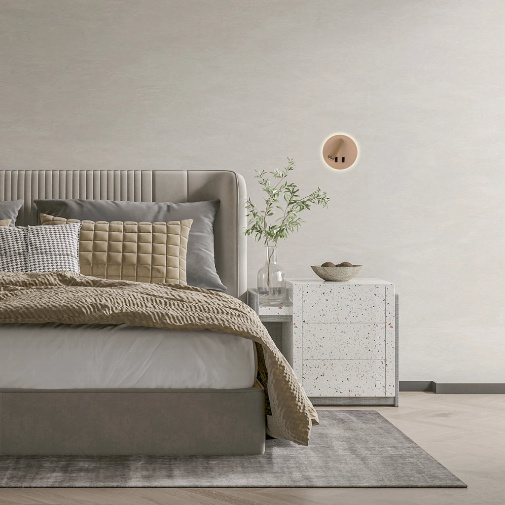 Applique lettura LED 8W oro 3000K con interruttore Italux