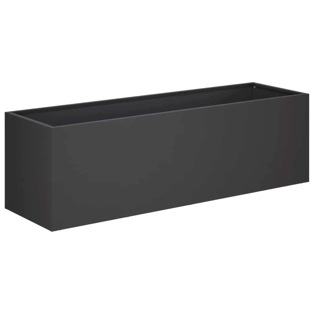 Vaso da giardino Nero 100 x 30 x 30 cm 8005218