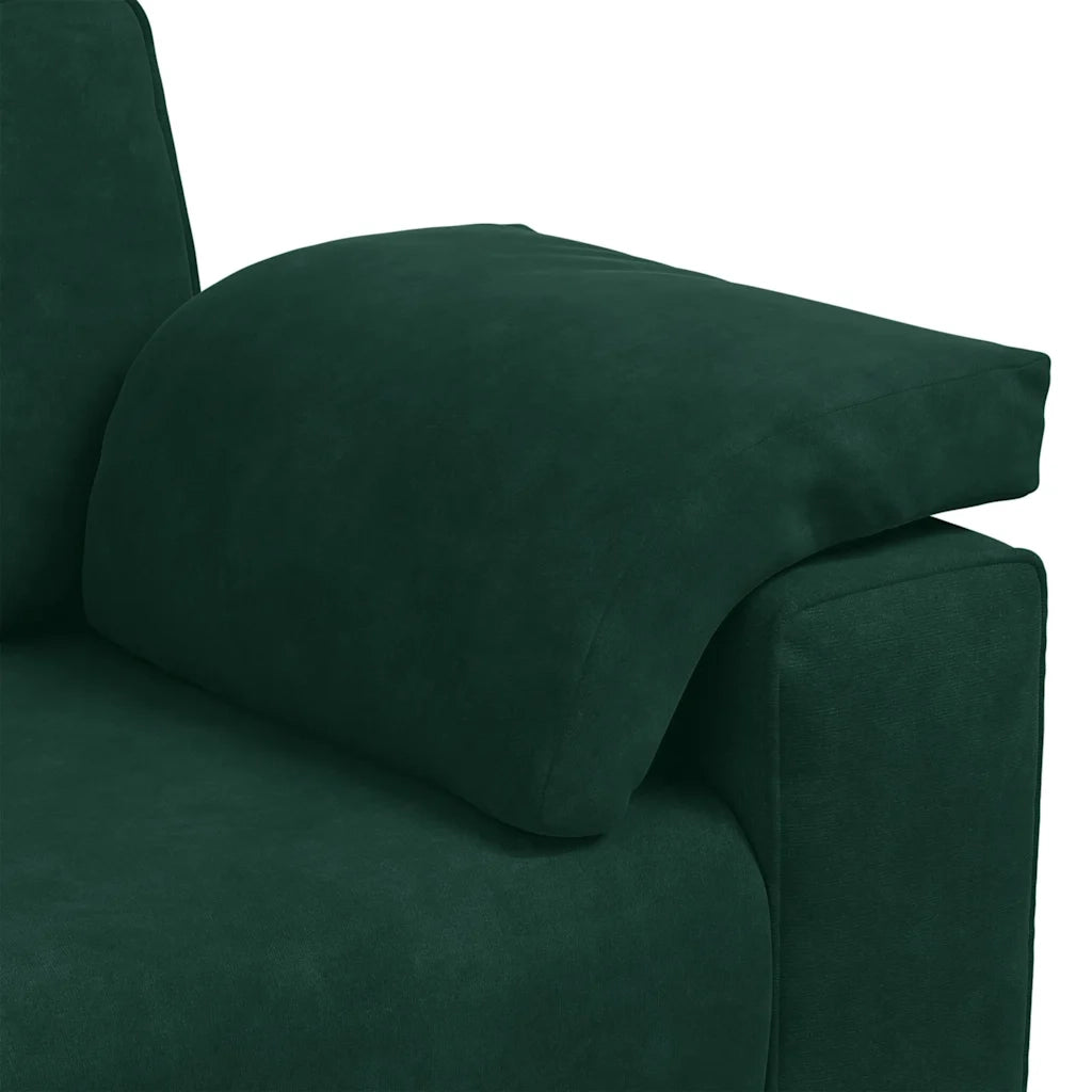 Divano Divanetto-Sofa Verde Scuro 120 cm Velluto