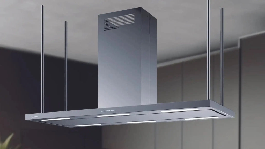 CAPPA ELEA CENTRALE cm146x60 camino centrale - Inox - 800 m3/h