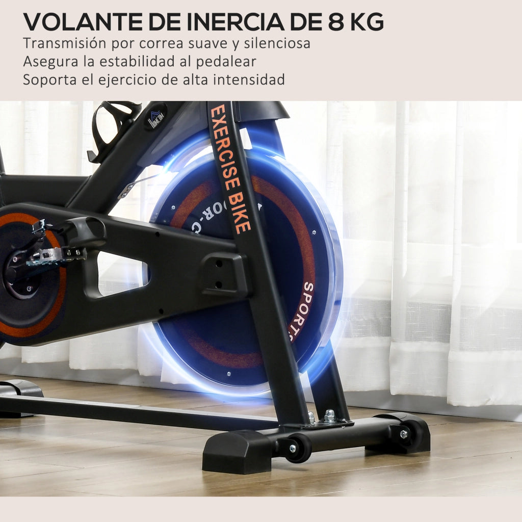 Bicicletta da Fitness ¨C Minimal ¨C Nero e Rosso