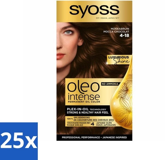 Tinta per Capelli Oleosa Intensa - Moka Scuro - 115ml x 25
