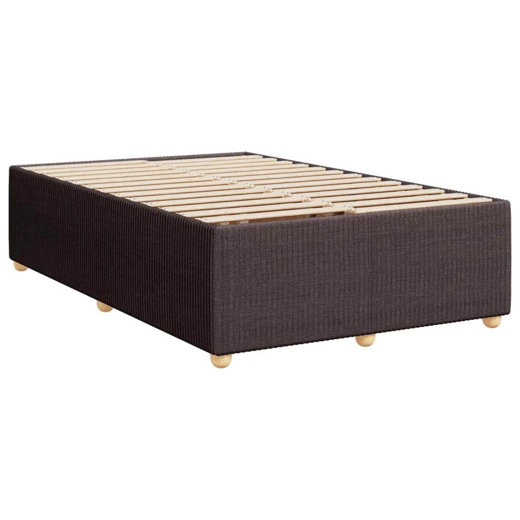 Letto box spring con materasso Marrone Scuro 120 x 190 cm 3452886