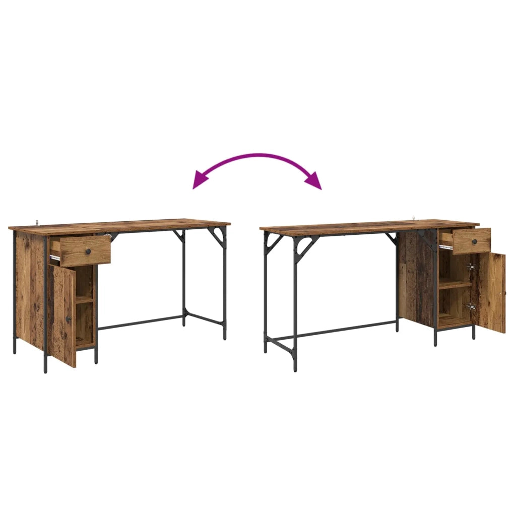 Scrivania per computer Legno vecchio 131 x 48 x 75 cm 882832