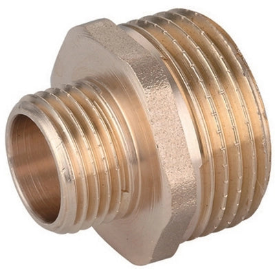 NIPPLE DIRITTO RIDOTTO MM OTTONE GIALLO IBP- 2 x 11/4- IBP- pezzi 1