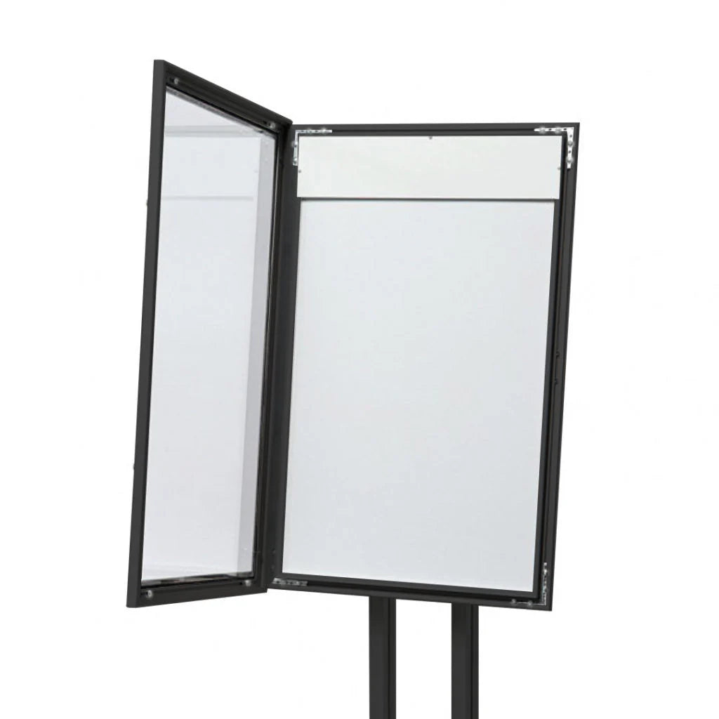 Leggio Menu per esterni LED Nero Ristoranti Alberghi 4 A4
