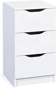 Cassettiere Compacta - Bianca - Design Moderno - Per Camera da Letto & Ufficio