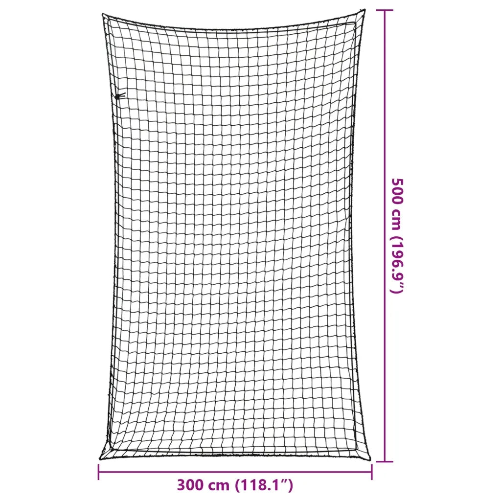 Rete per Rimorchio con Corda Elastica Nero 5x3 m in PP 4012289