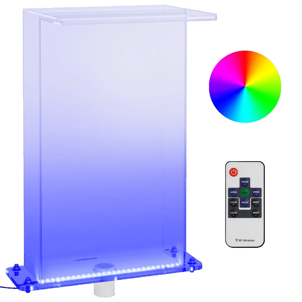 Fontana da Piscina con LED RGB in Acrilico 51 cm 151406