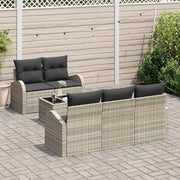 Set Divano da Giardino 6 pcs Grigio chiaro e grigio scuro 3354591
