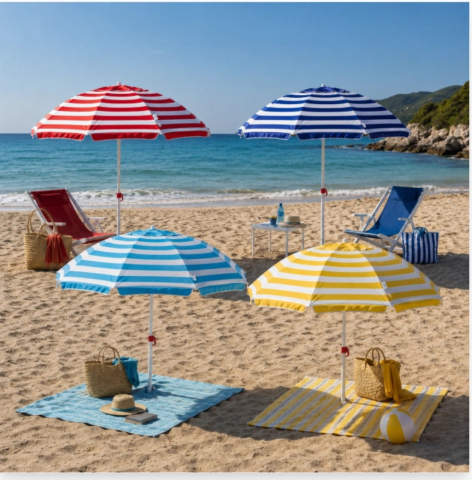 OMBRELLONE DA SPIAGGIA 180CM - 4 COLORI CASUALI