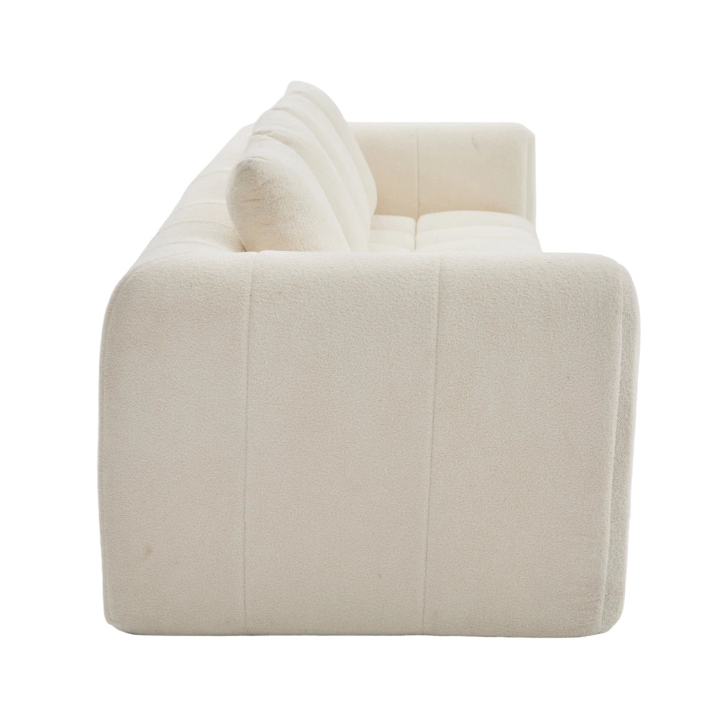 Divano 3 Posti con Braccioli ¨C MINIMAL ¨C Tessuto, 260x94x80 cm