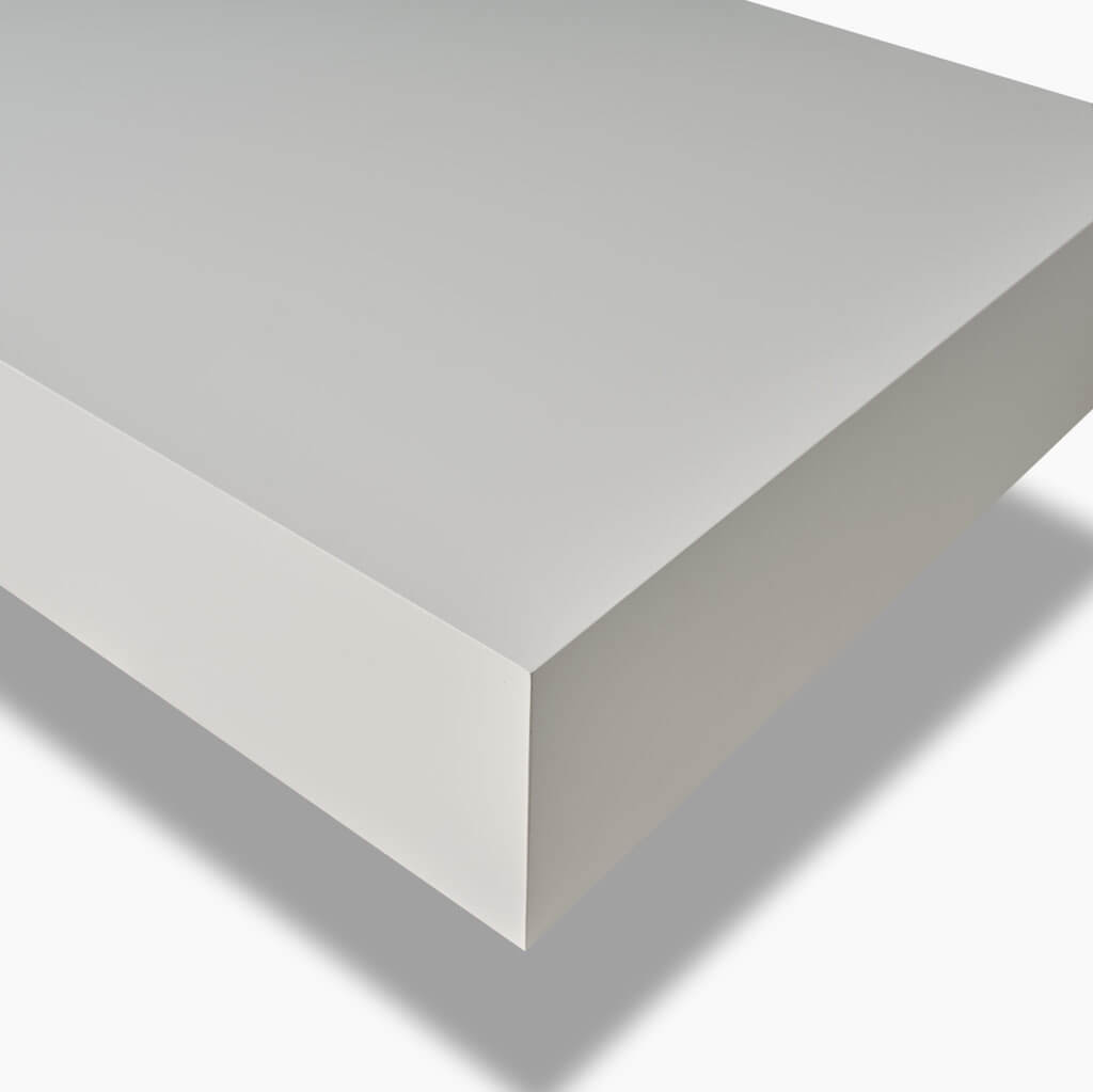 Mobile Bagno Sospeso 165cm Con Doppio Lavabo Doppio Specchio e Lampada - Bianco