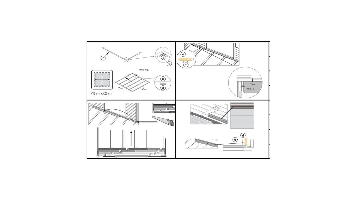 Pavimento universale per casette  18 mm - pacchetto da 3m2 - Impregnato - POD05 - ALTANKA