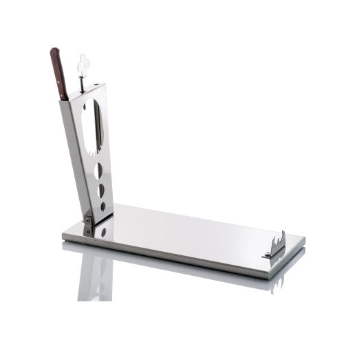 Supporto per prosciutto pieghevole ZEN – acciaio inox con coltello incluso